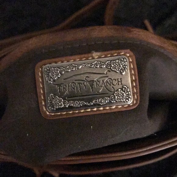 Trinity Ranch Tooled Leather Western Handbag - Picture 12 of 13